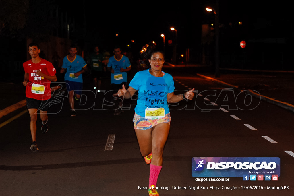 Unimed Night Run: Etapa Coração :: Paraná Running 2016