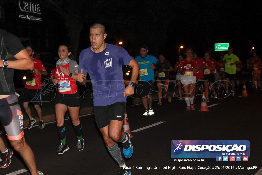 Unimed Night Run: Etapa Coração :: Paraná Running 2016