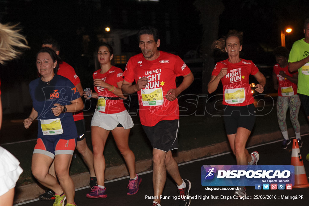 Unimed Night Run: Etapa Coração :: Paraná Running 2016