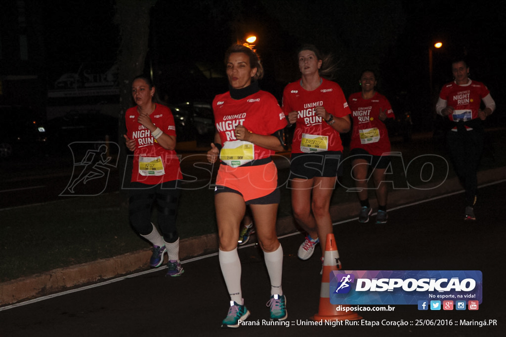 Unimed Night Run: Etapa Coração :: Paraná Running 2016