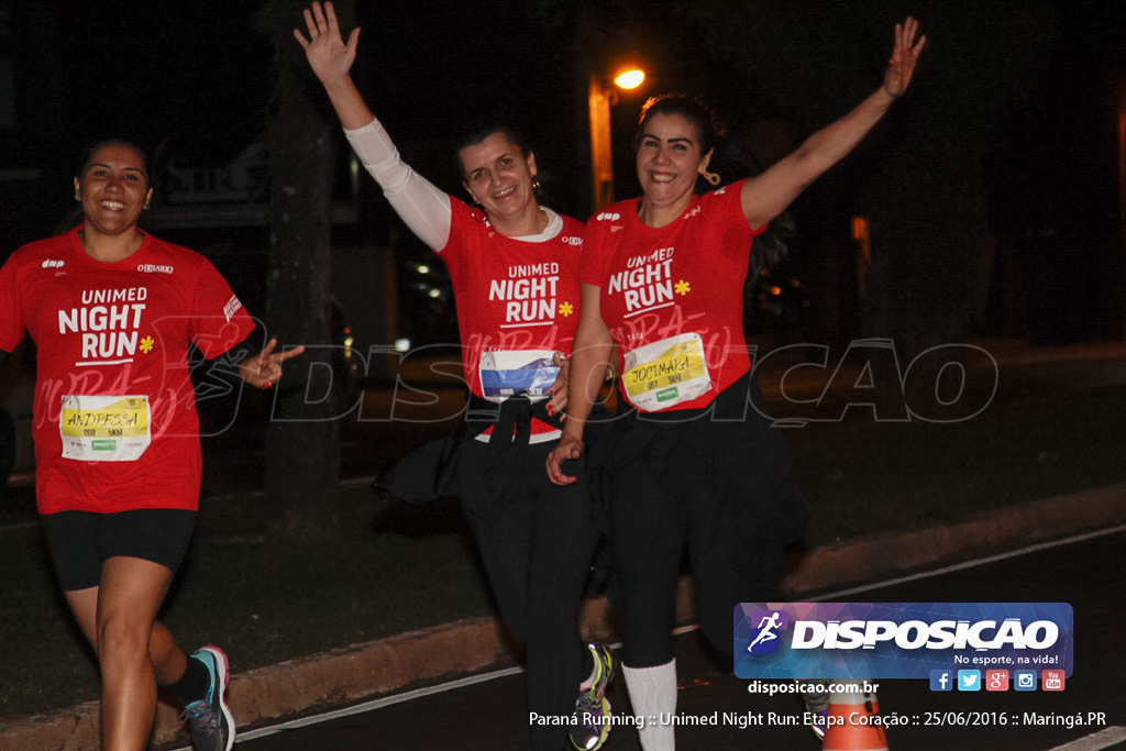 Unimed Night Run: Etapa Coração :: Paraná Running 2016