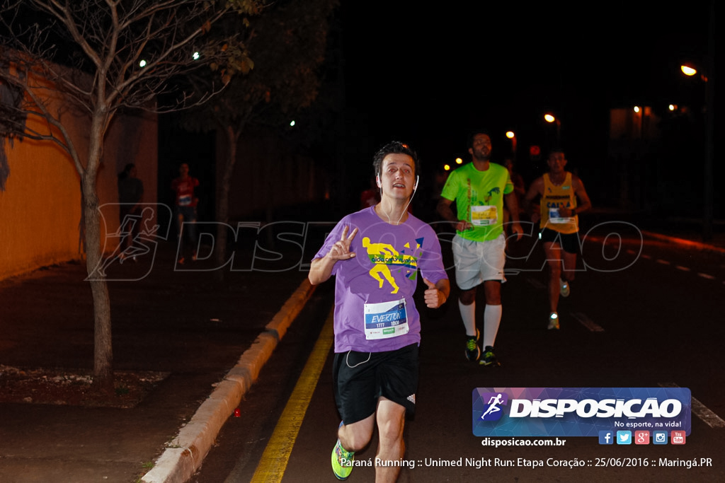 Unimed Night Run: Etapa Coração :: Paraná Running 2016