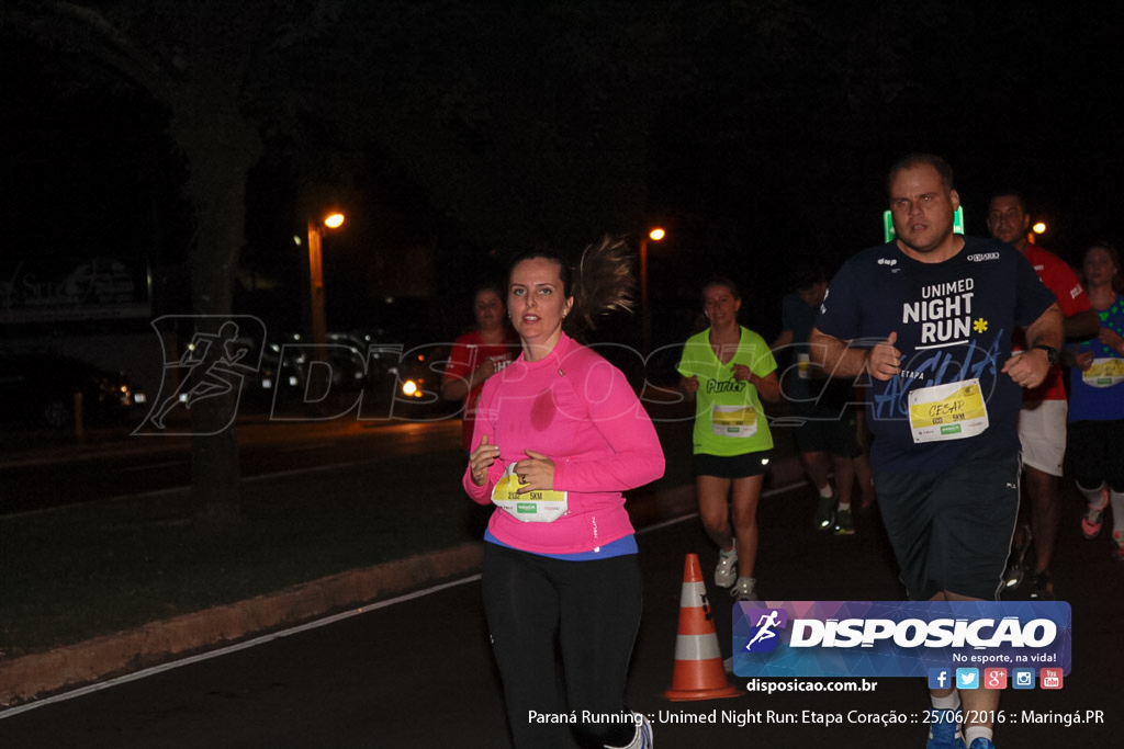 Unimed Night Run: Etapa Coração :: Paraná Running 2016