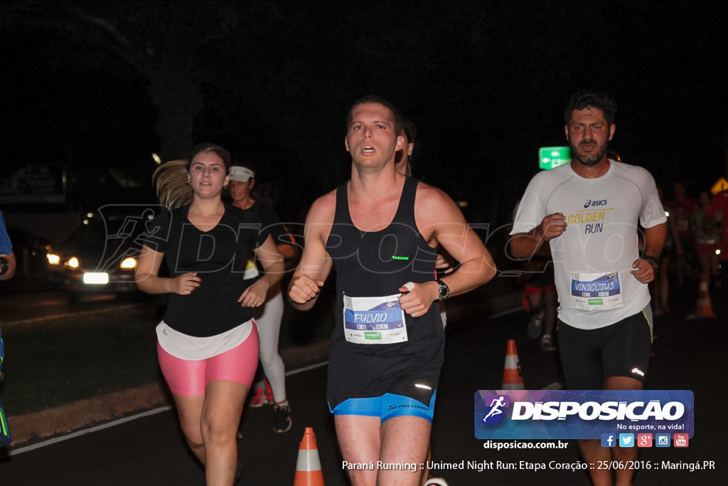 Unimed Night Run: Etapa Coração :: Paraná Running 2016