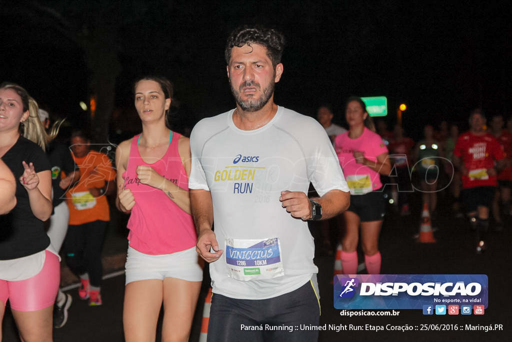 Unimed Night Run: Etapa Coração :: Paraná Running 2016