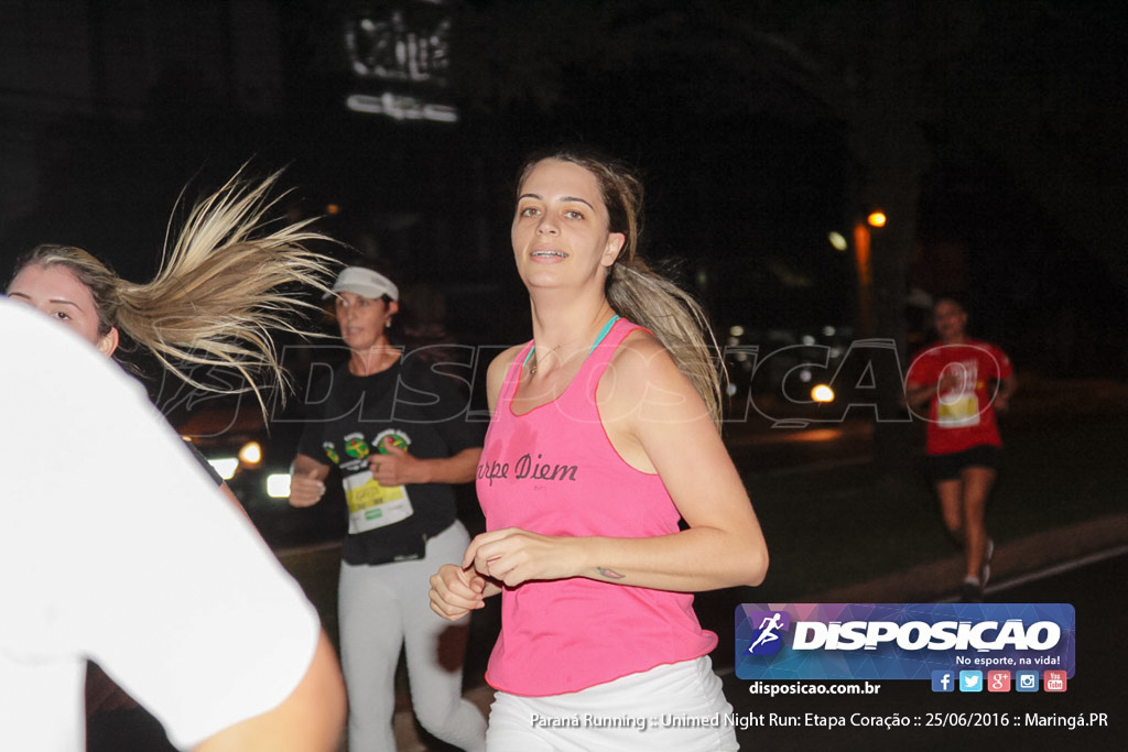 Unimed Night Run: Etapa Coração :: Paraná Running 2016