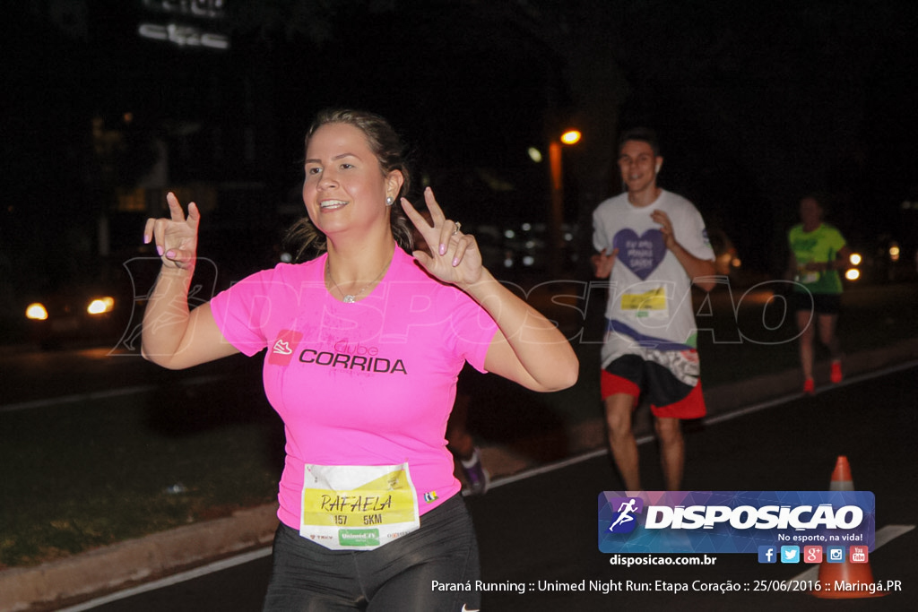 Unimed Night Run: Etapa Coração :: Paraná Running 2016