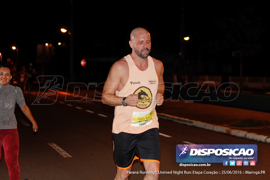 Unimed Night Run: Etapa Coração :: Paraná Running 2016