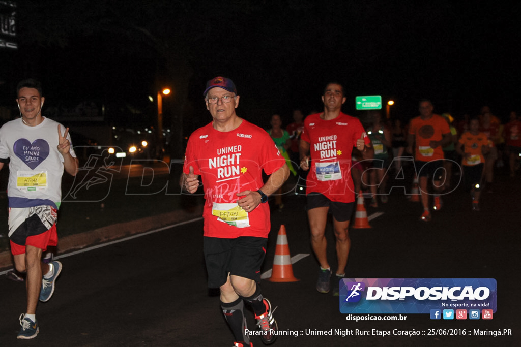 Unimed Night Run: Etapa Coração :: Paraná Running 2016