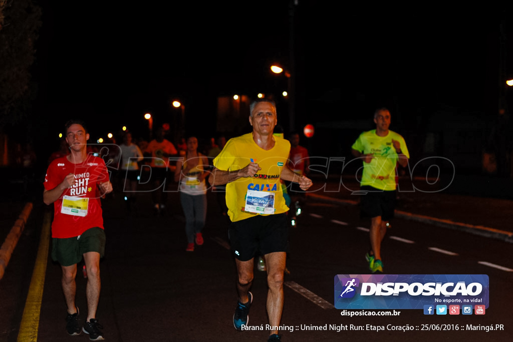 Unimed Night Run: Etapa Coração :: Paraná Running 2016