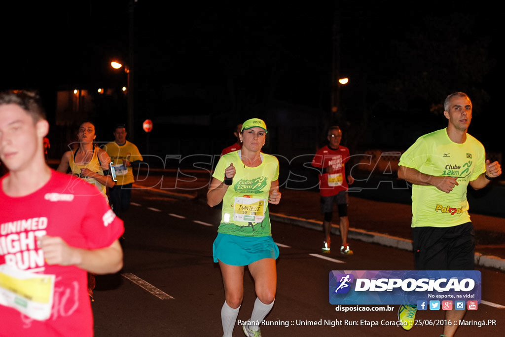 Unimed Night Run: Etapa Coração :: Paraná Running 2016