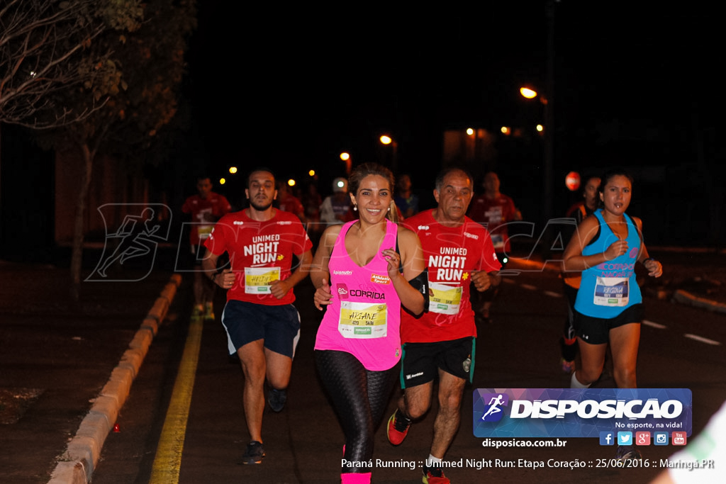 Unimed Night Run: Etapa Coração :: Paraná Running 2016