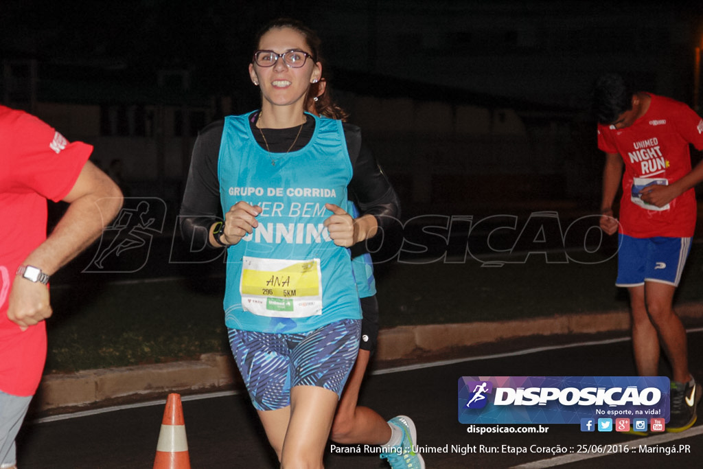 Unimed Night Run: Etapa Coração :: Paraná Running 2016