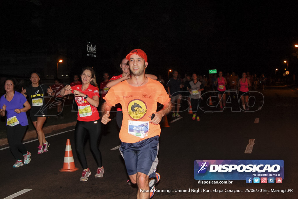 Unimed Night Run: Etapa Coração :: Paraná Running 2016