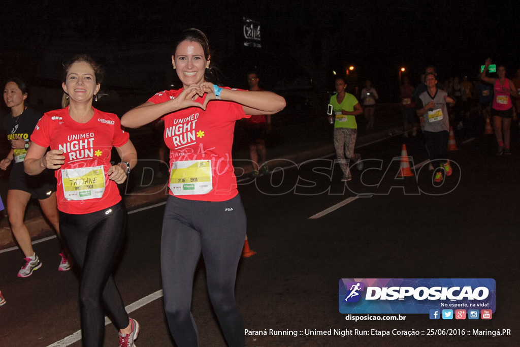 Unimed Night Run: Etapa Coração :: Paraná Running 2016