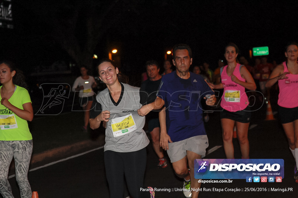 Unimed Night Run: Etapa Coração :: Paraná Running 2016