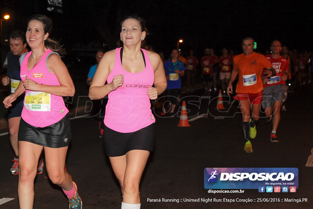 Unimed Night Run: Etapa Coração :: Paraná Running 2016