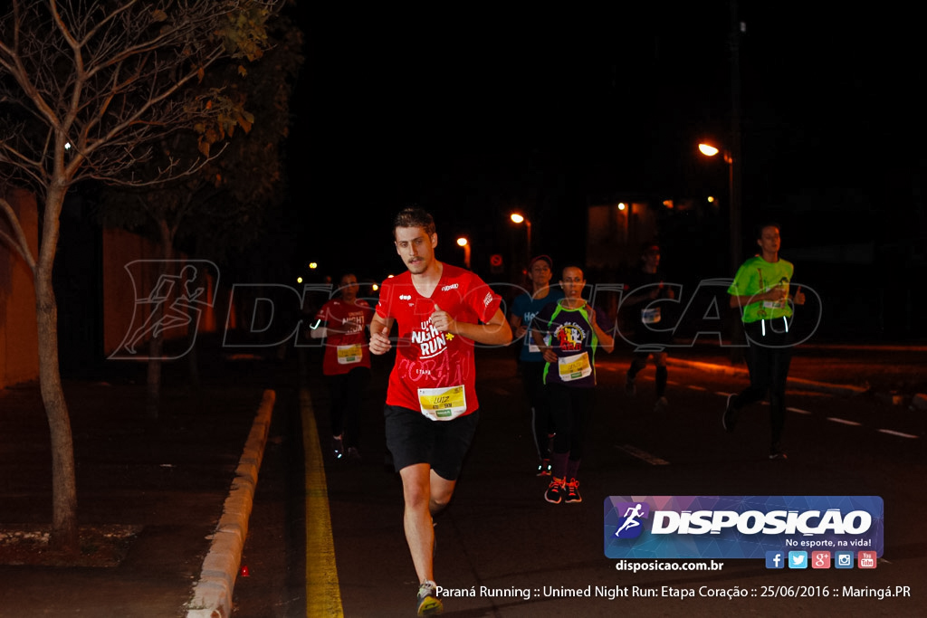 Unimed Night Run: Etapa Coração :: Paraná Running 2016