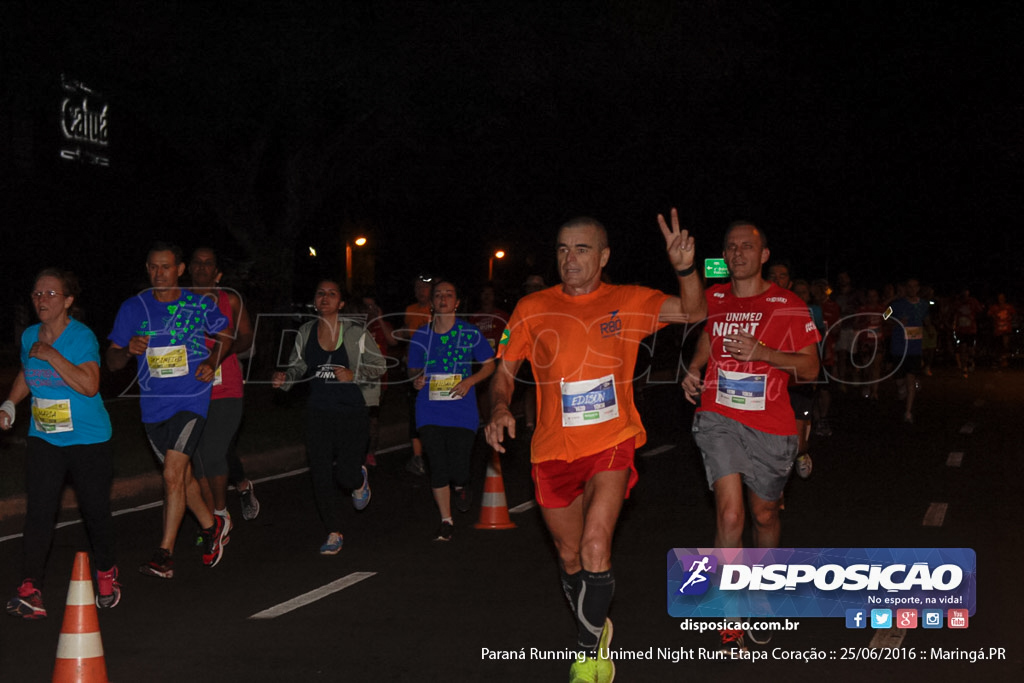 Unimed Night Run: Etapa Coração :: Paraná Running 2016