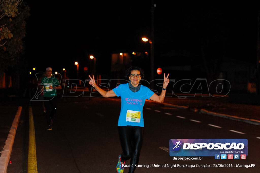 Unimed Night Run: Etapa Coração :: Paraná Running 2016