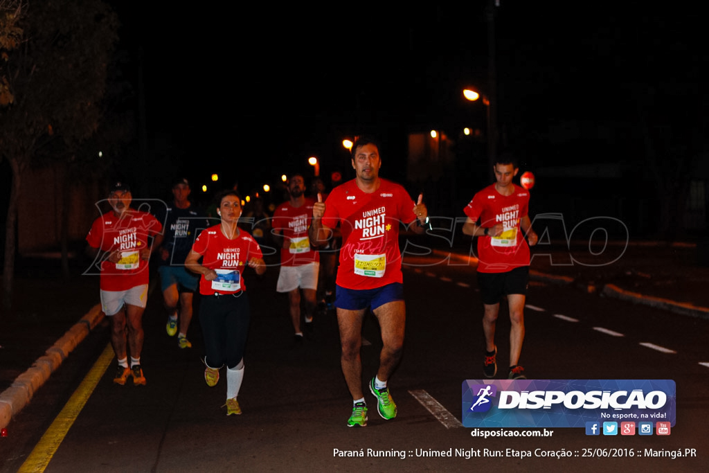 Unimed Night Run: Etapa Coração :: Paraná Running 2016