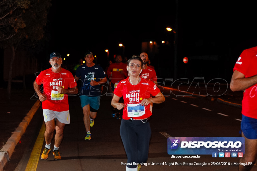 Unimed Night Run: Etapa Coração :: Paraná Running 2016