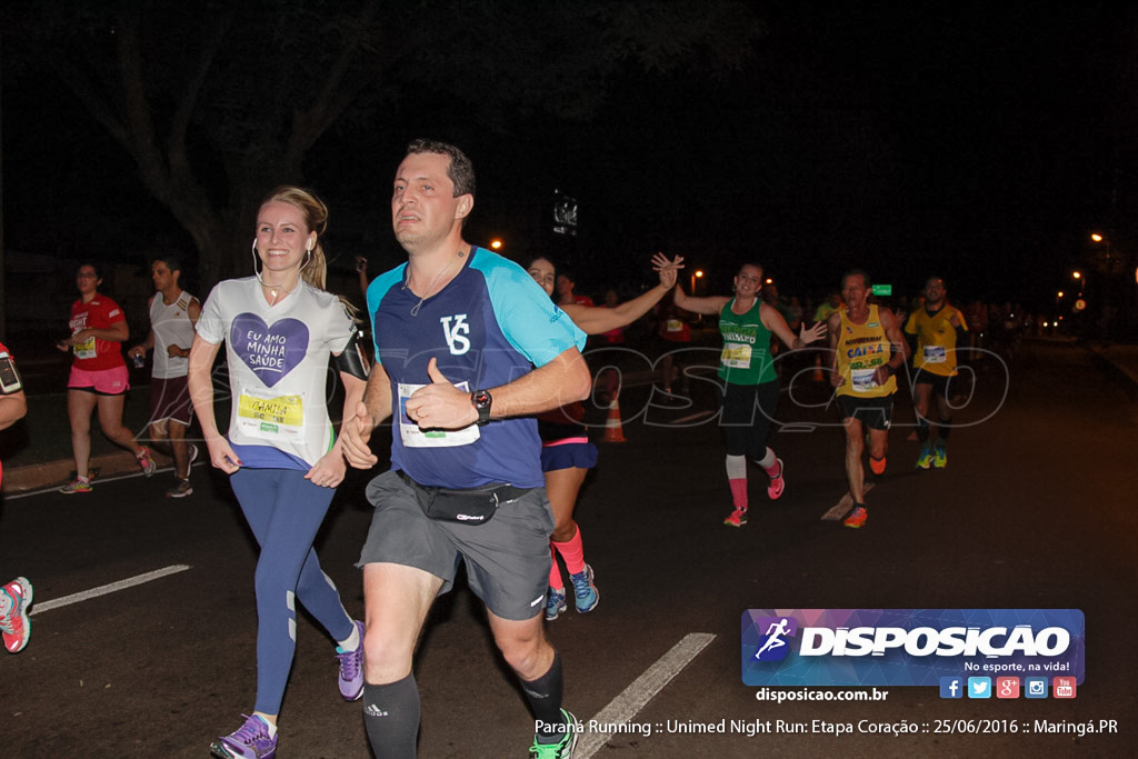 Unimed Night Run: Etapa Coração :: Paraná Running 2016