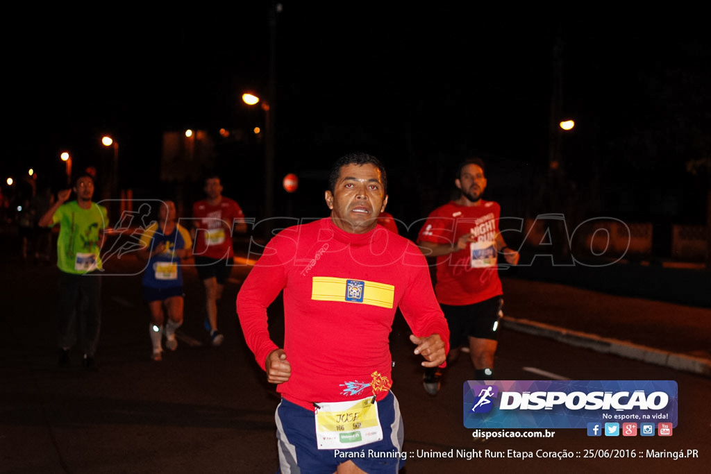 Unimed Night Run: Etapa Coração :: Paraná Running 2016