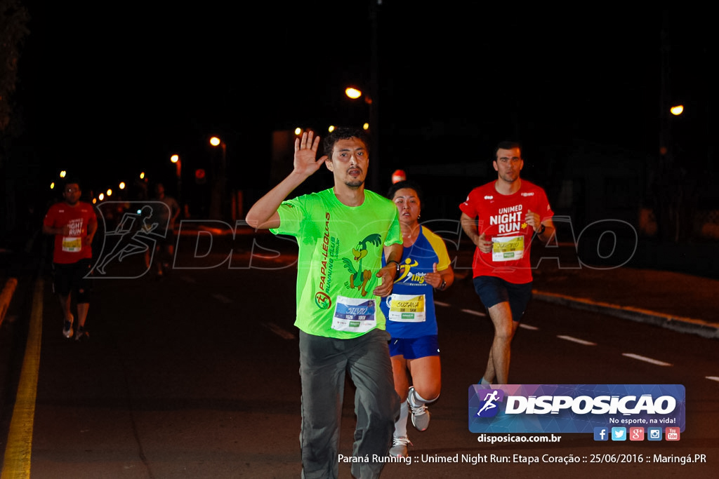 Unimed Night Run: Etapa Coração :: Paraná Running 2016