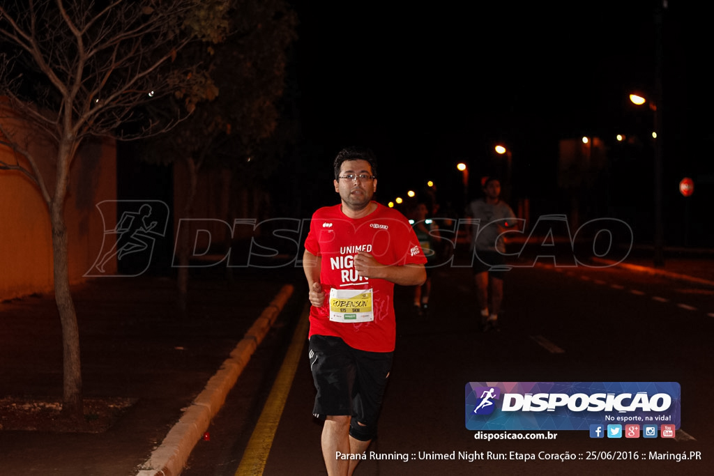 Unimed Night Run: Etapa Coração :: Paraná Running 2016