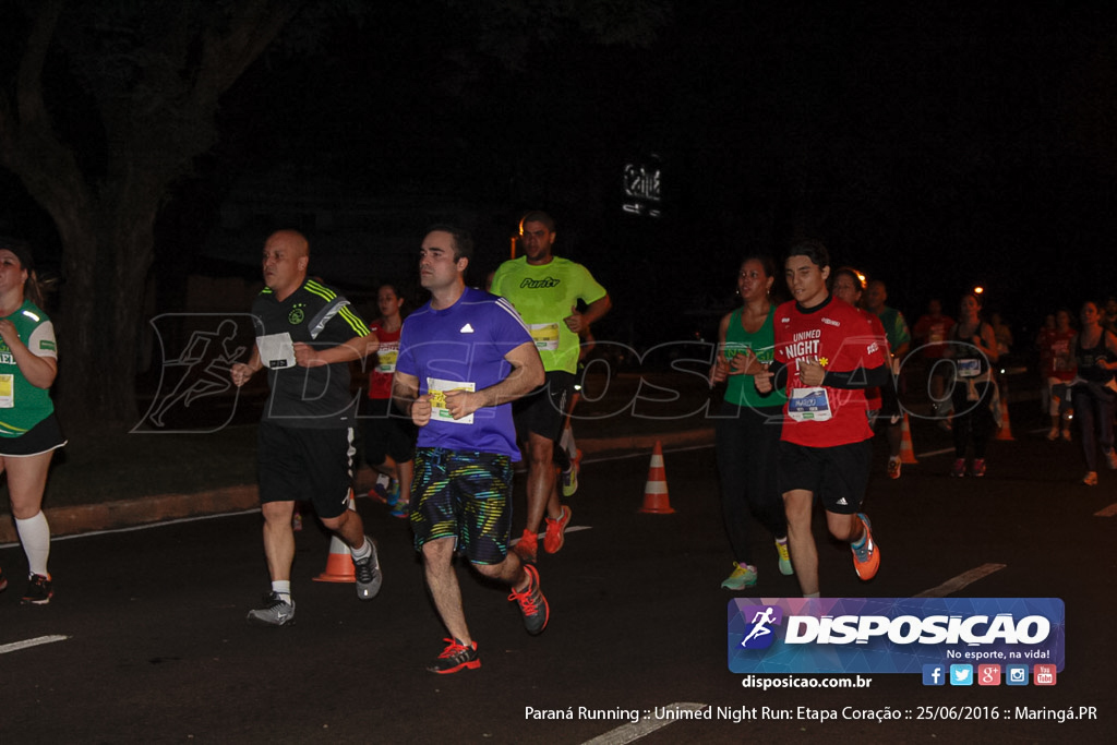 Unimed Night Run: Etapa Coração :: Paraná Running 2016