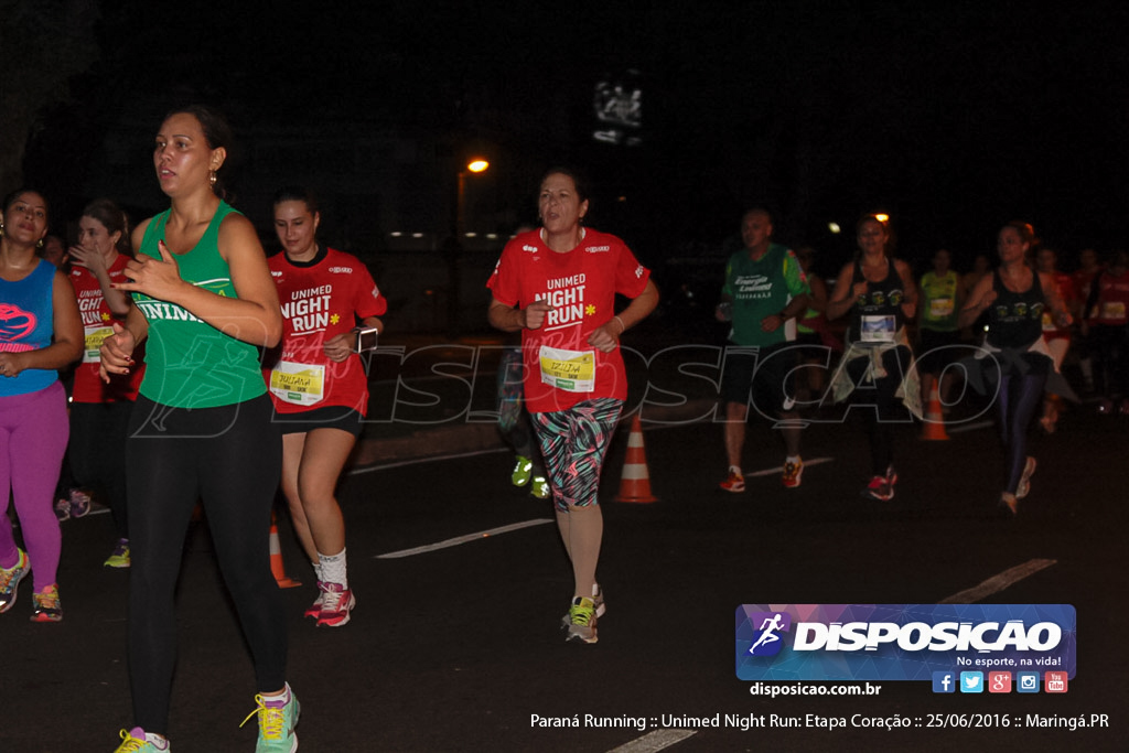 Unimed Night Run: Etapa Coração :: Paraná Running 2016