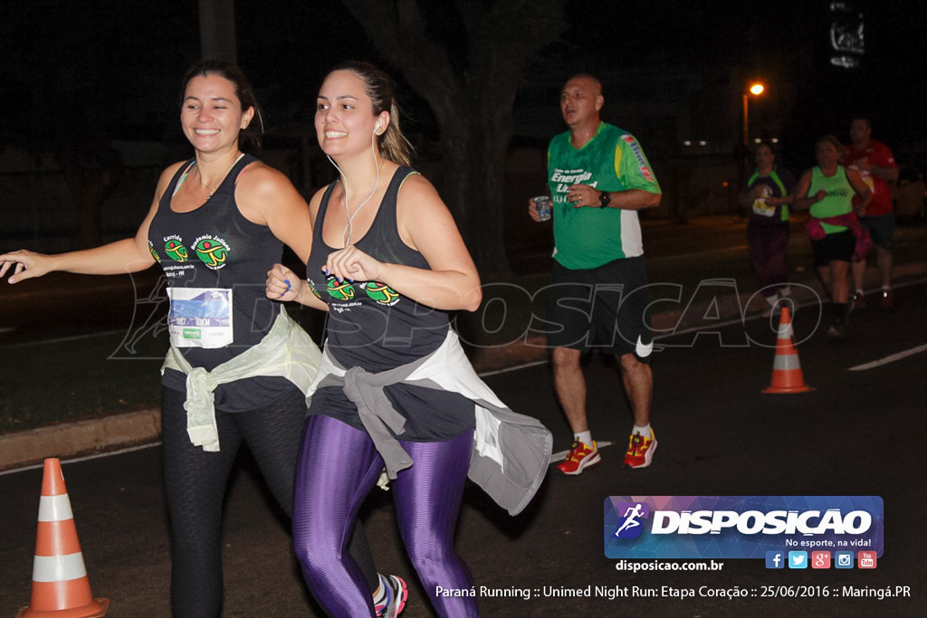 Unimed Night Run: Etapa Coração :: Paraná Running 2016