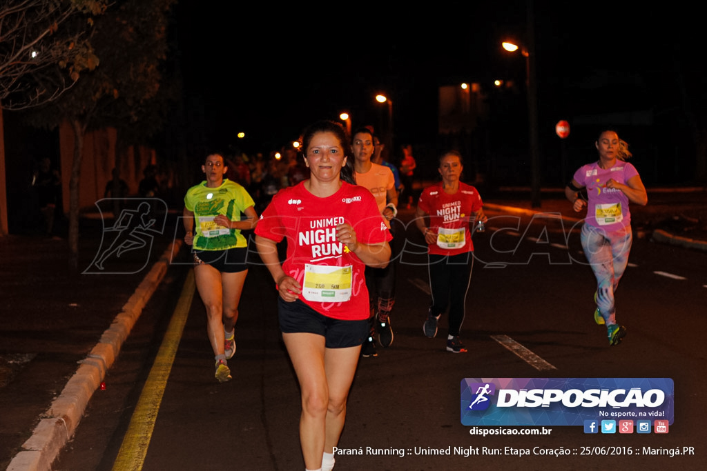 Unimed Night Run: Etapa Coração :: Paraná Running 2016