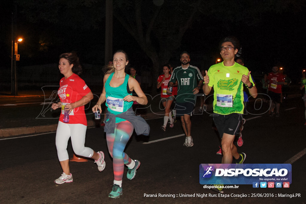 Unimed Night Run: Etapa Coração :: Paraná Running 2016