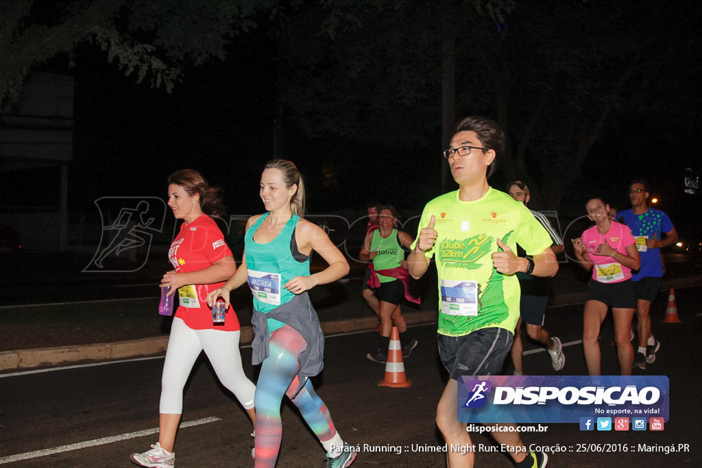 Unimed Night Run: Etapa Coração :: Paraná Running 2016