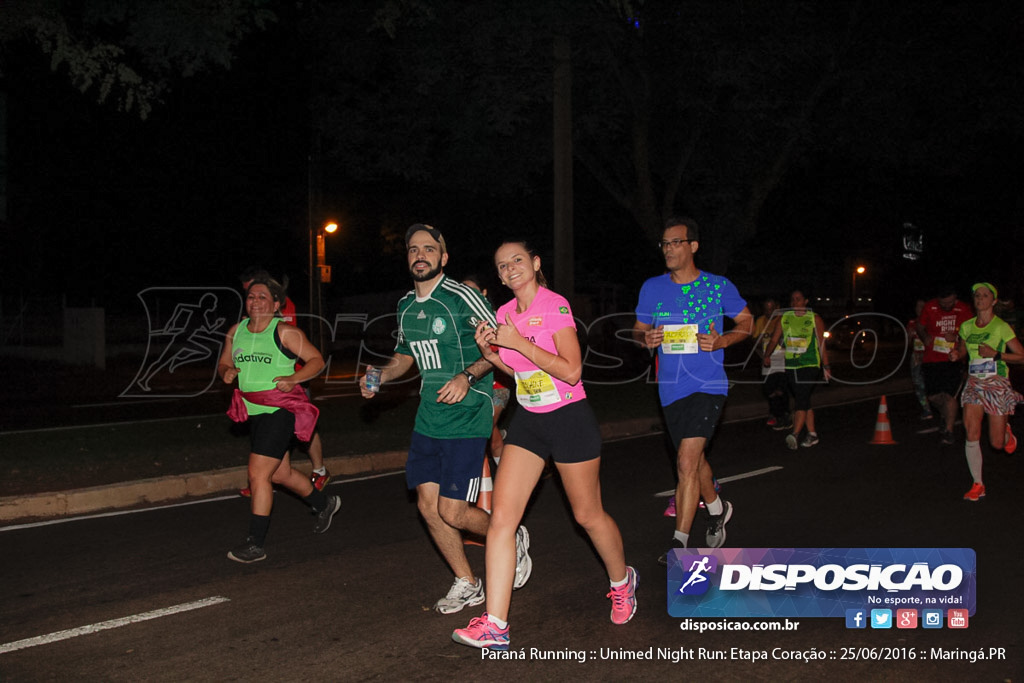 Unimed Night Run: Etapa Coração :: Paraná Running 2016