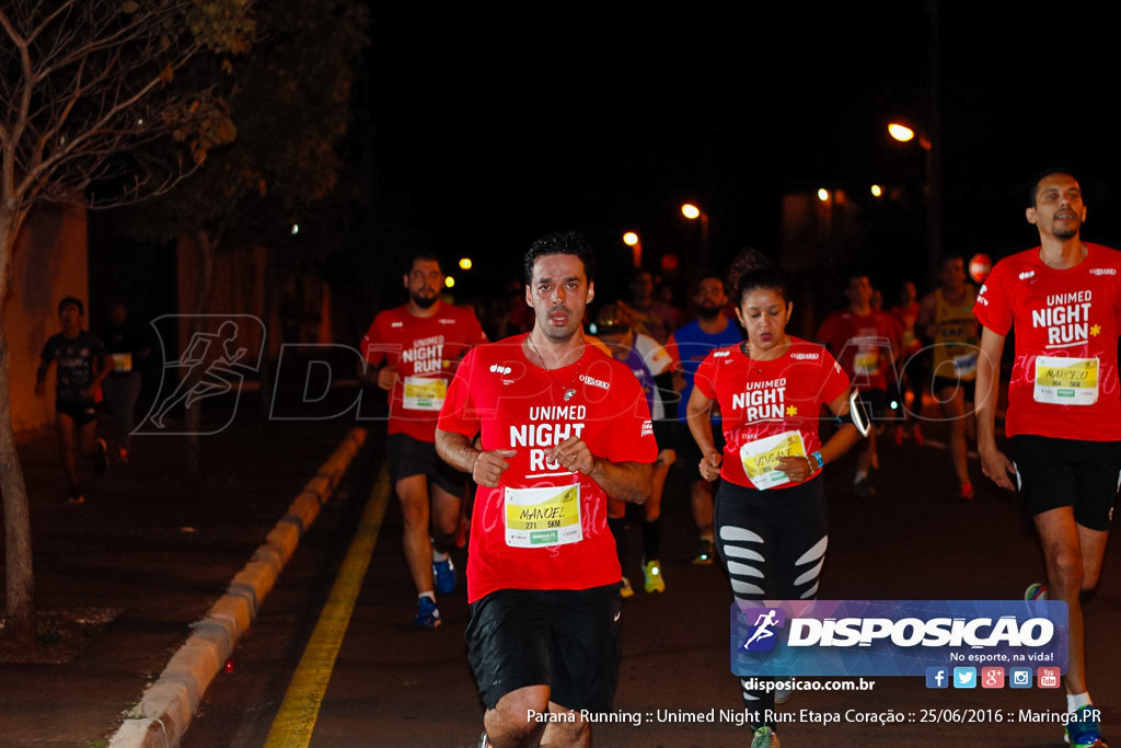 Unimed Night Run: Etapa Coração :: Paraná Running 2016