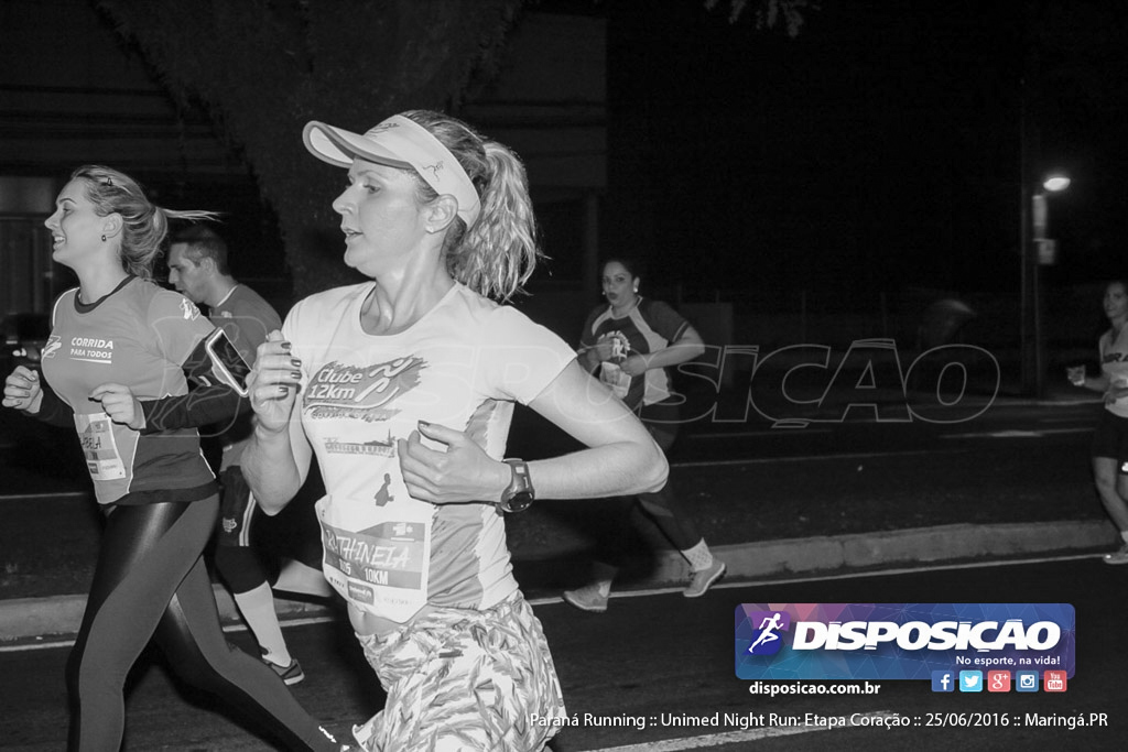 Unimed Night Run: Etapa Coração :: Paraná Running 2016