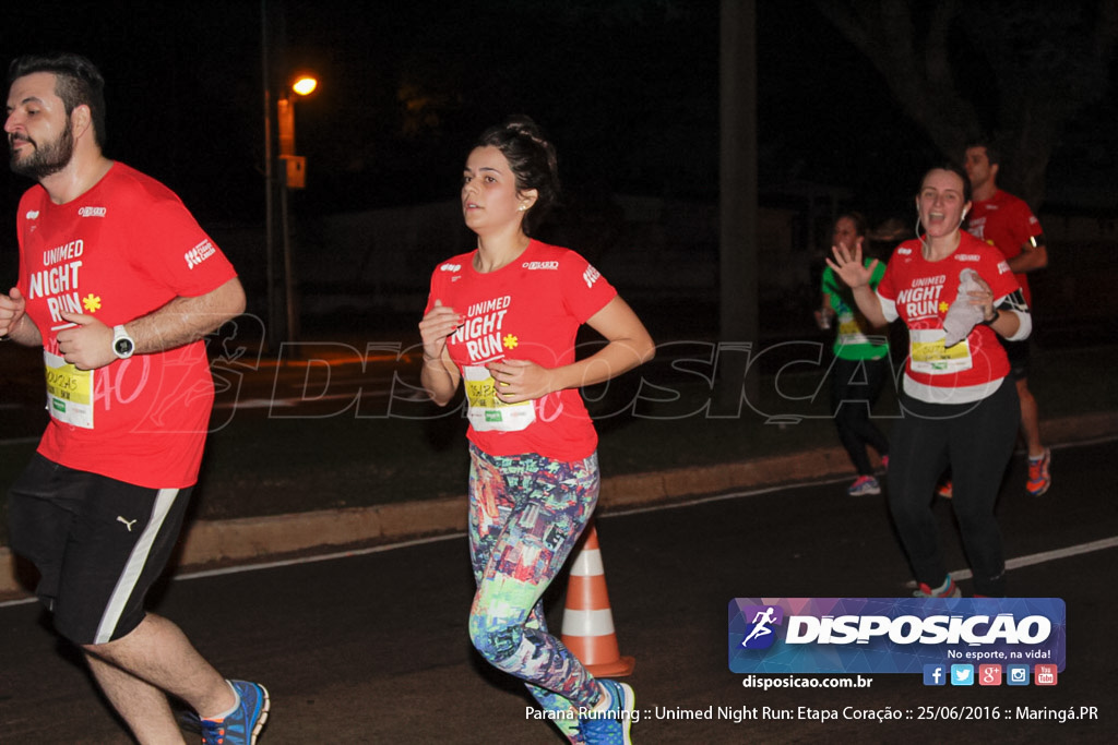 Unimed Night Run: Etapa Coração :: Paraná Running 2016