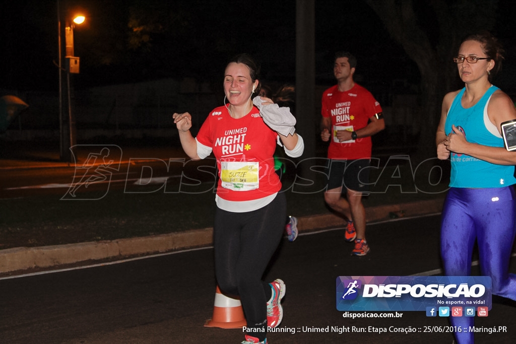 Unimed Night Run: Etapa Coração :: Paraná Running 2016