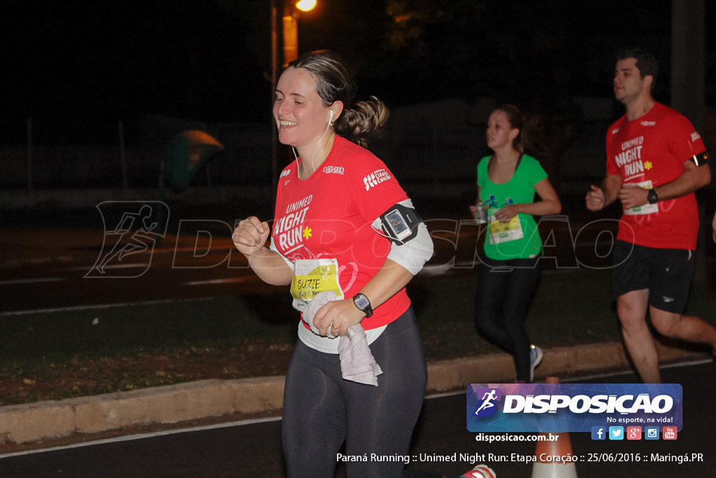 Unimed Night Run: Etapa Coração :: Paraná Running 2016