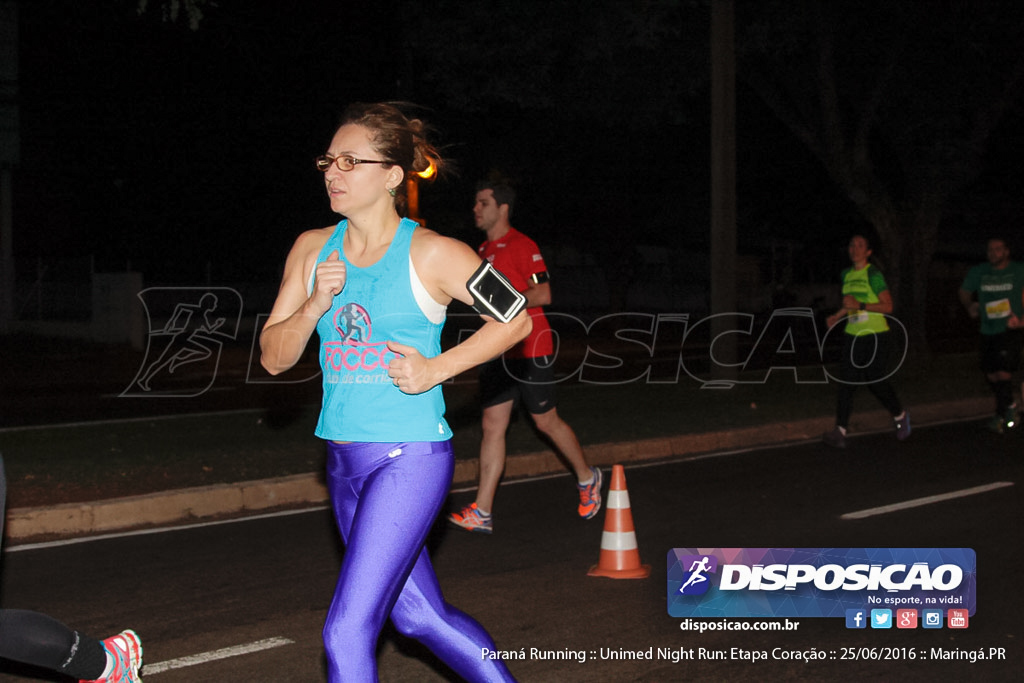 Unimed Night Run: Etapa Coração :: Paraná Running 2016