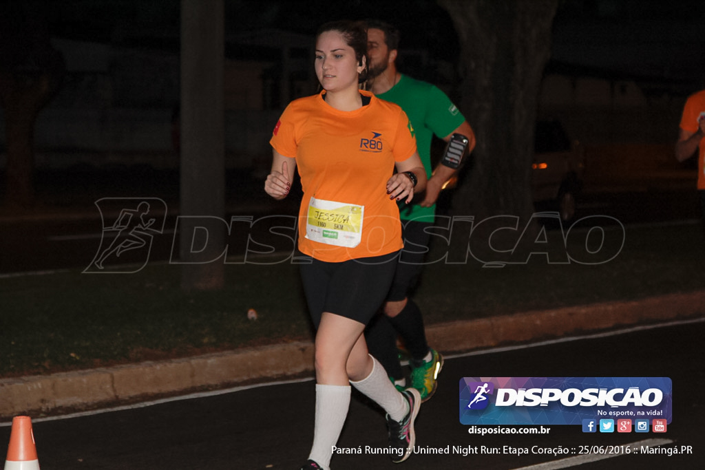 Unimed Night Run: Etapa Coração :: Paraná Running 2016