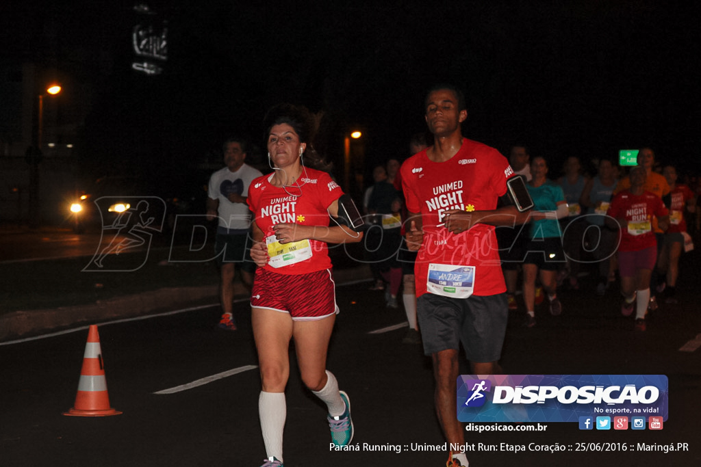 Unimed Night Run: Etapa Coração :: Paraná Running 2016