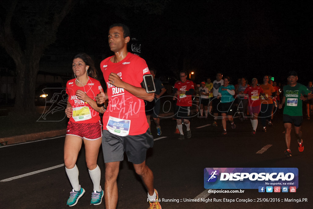 Unimed Night Run: Etapa Coração :: Paraná Running 2016