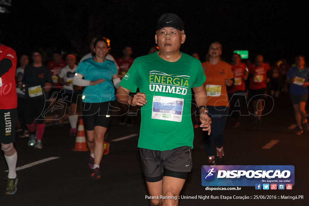 Unimed Night Run: Etapa Coração :: Paraná Running 2016