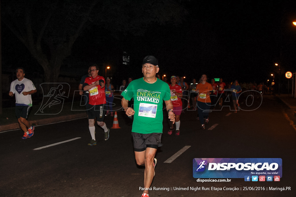 Unimed Night Run: Etapa Coração :: Paraná Running 2016