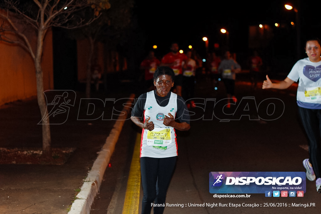 Unimed Night Run: Etapa Coração :: Paraná Running 2016