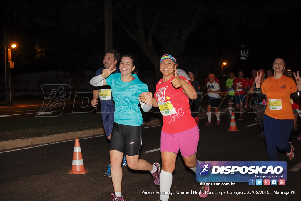 Unimed Night Run: Etapa Coração :: Paraná Running 2016